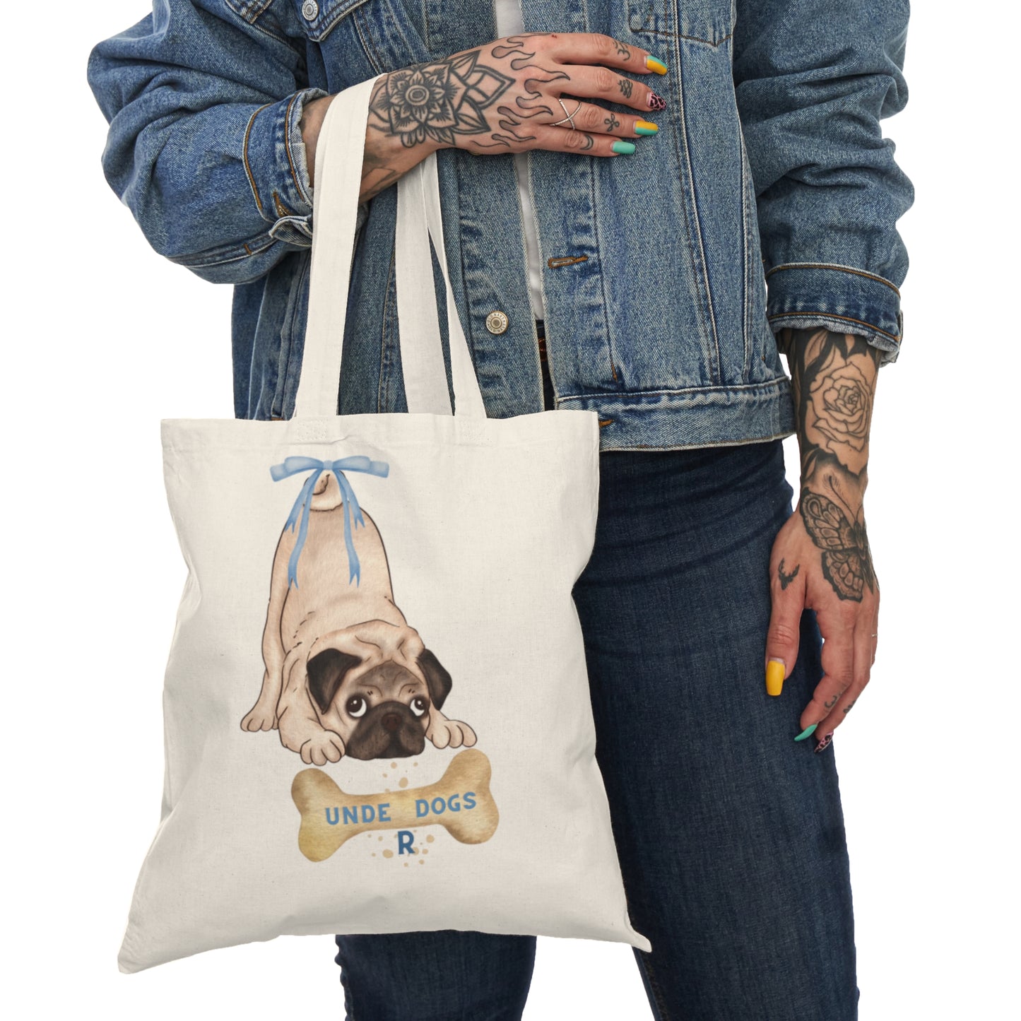 Munchy Puggy Tote Bag