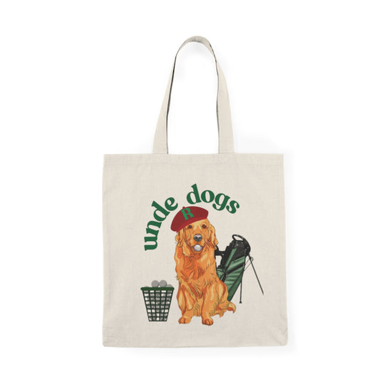 Golfing Dog Tote Bag