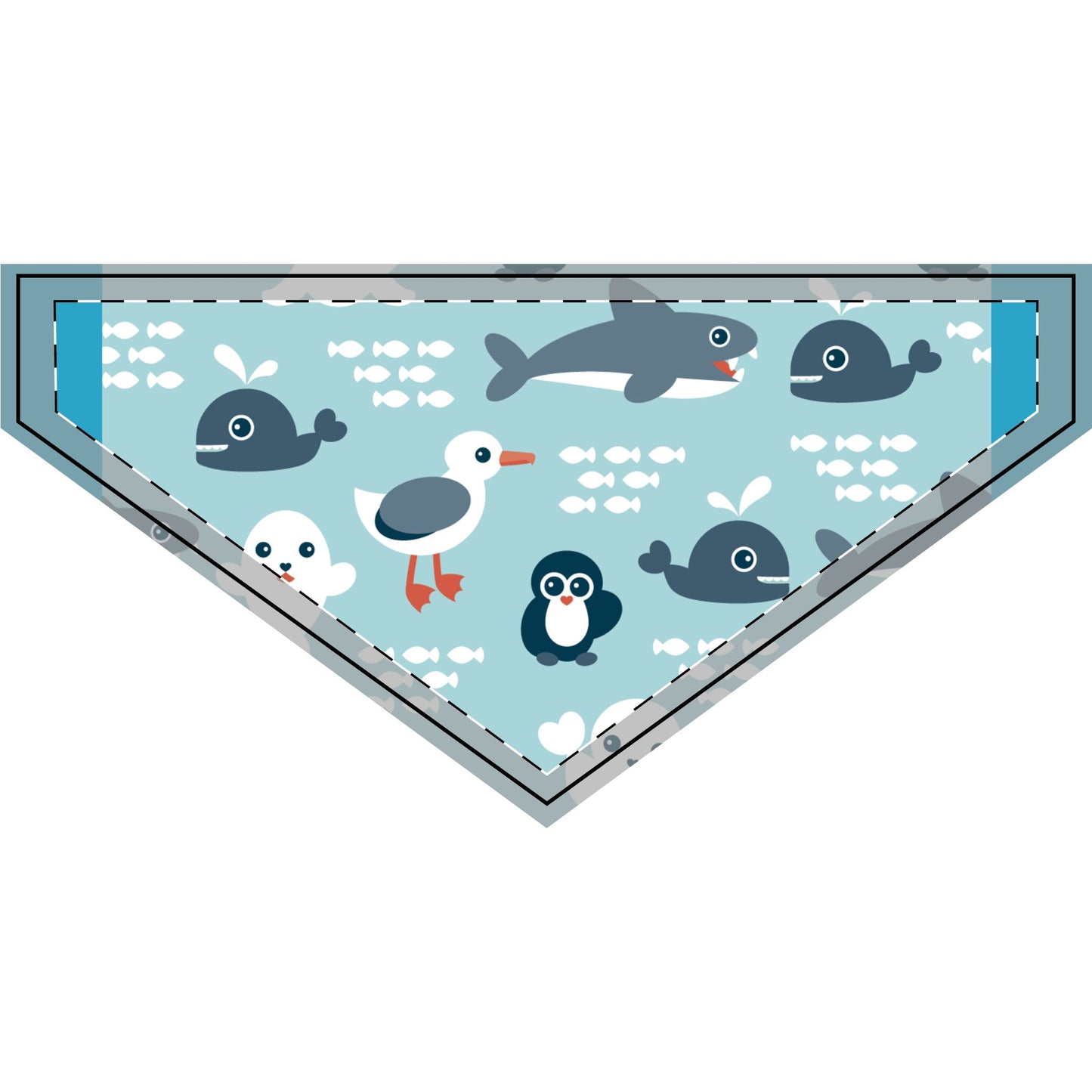 Clip-On Under the Sea Bandana