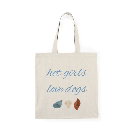 Hot Girls Love Dogs Tote Bag