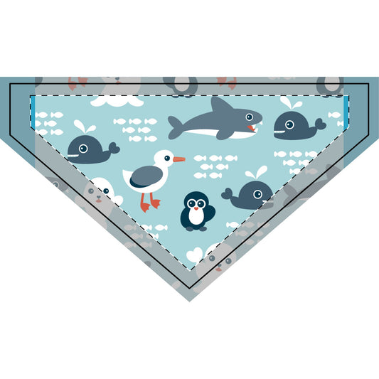 Clip-On Under the Sea Bandana